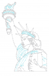 Dot-to-dot Statue of Liberty